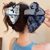 1pc British Style Bow Clip for Women's New High-end Hair Clip, Shark Clip Headband At the Back of the Head