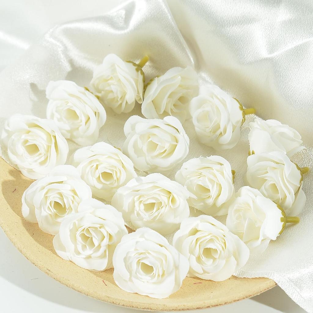 Simulation Rose Flower Heads for DIY Wedding Decor, Gift Boxes, Clothing, Wreaths, and Silk Flower Arrangements
