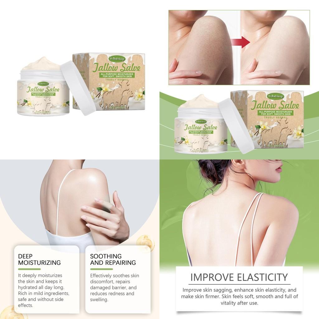 Woodsleep Nourishing Vanilla Body Cream For Dry Skin Hydration And Repairing Elasticity