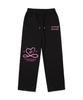RANDOMOFF Offlineheart Wide Training Pants [Black (Pink)]