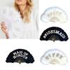 Feathered Folding Fan Feathered Hand Fan Dance Fan Bridesmaid Fan Foldable Hand Fan for Women Wedding Party Photography