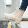 Women's Short Rain Boots Pvc Non-Slip Water Shoes Outdoor Waterproof Shoes Women's  Water Boots