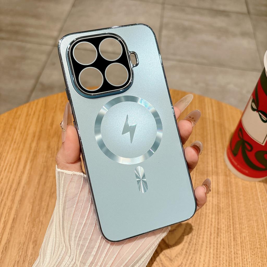 Mi 11TPro mobile phone case AG electroplated lightning magnetic suction Mi 11Ultra with lens film protective case