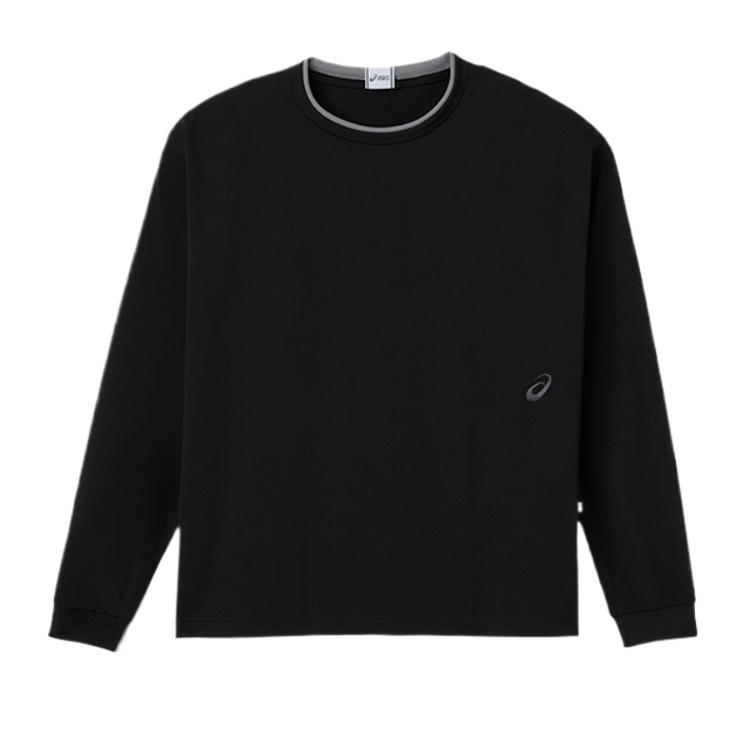 Asics Sp Graphic Long Sleeve Crew Neck Solid T-Shirt Unisex Tops 2203A337-001 M