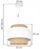 Hanging Lamp, Ceiling Chandelier, Lampshade, Boho Juta