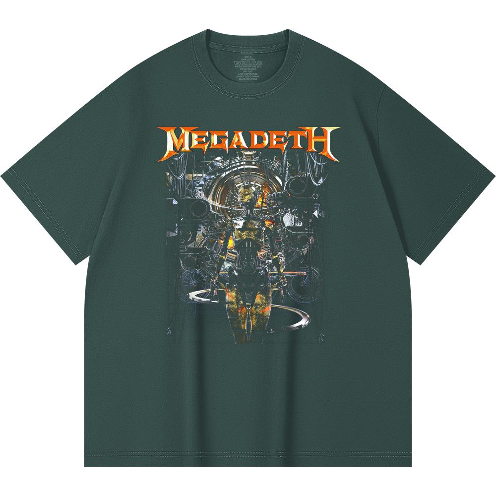 T-shirt Heavy Metal 230 g/m² 100% Bawełna Z Nadrukiem Zespołu Rockowego Popularnej Muzyki Unisex Ciężki Bawełniany T-shirt