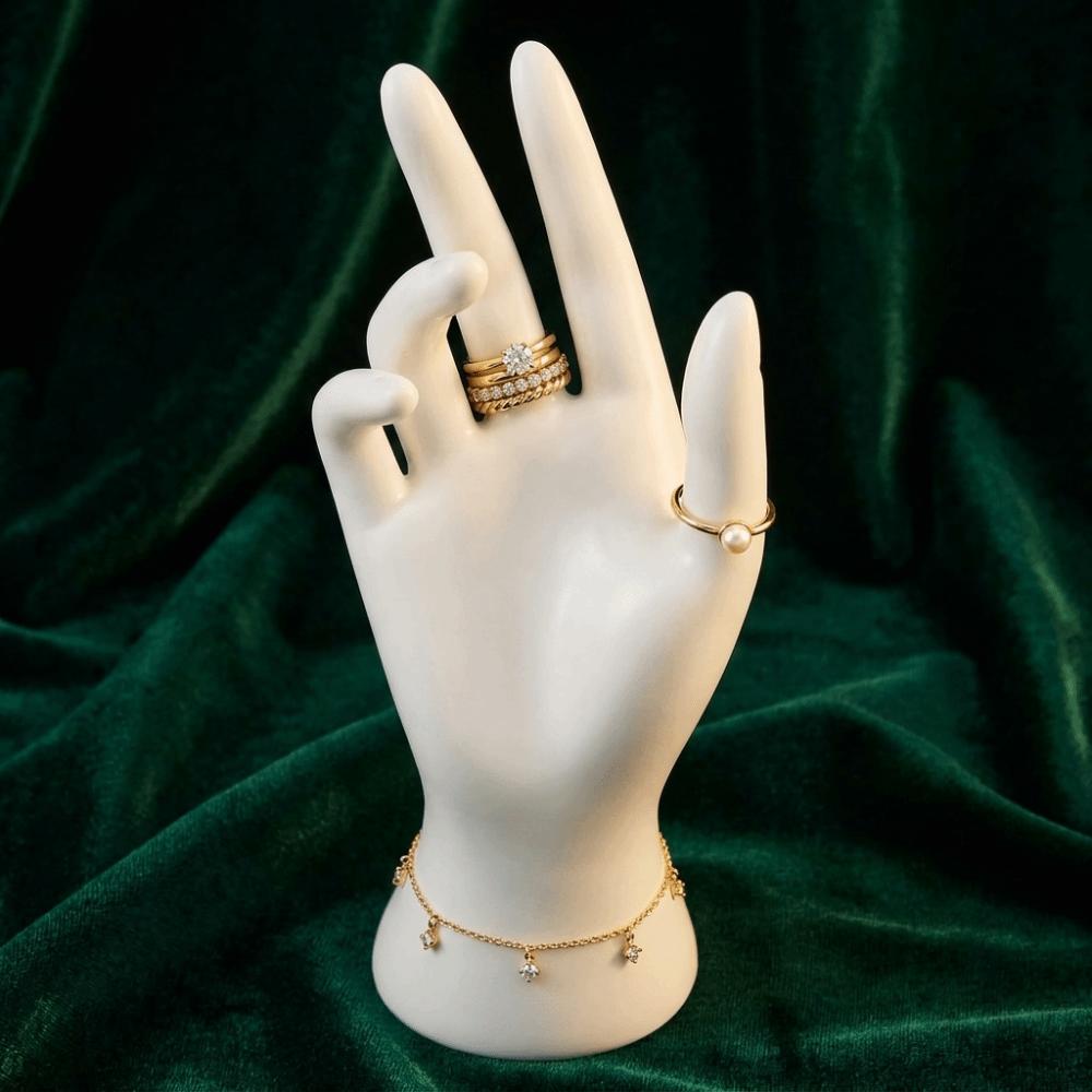 Realistic Mannequin Hand Model 22cm Ring Organizer Jewelry Display Hand Model Jewelry Photography
