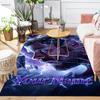 Custom 1Pc Purple Profile Flannel Personalized Rug Non Slip Floor Mat Soft Carpet for Living Bedroom Office Home Decor Gift