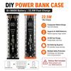 USB Type C Port Design 8X18650 Power Bank Case 22.5W Fast Charging Battery Box For 18650 Battery Storage Power Bank DIY Shell