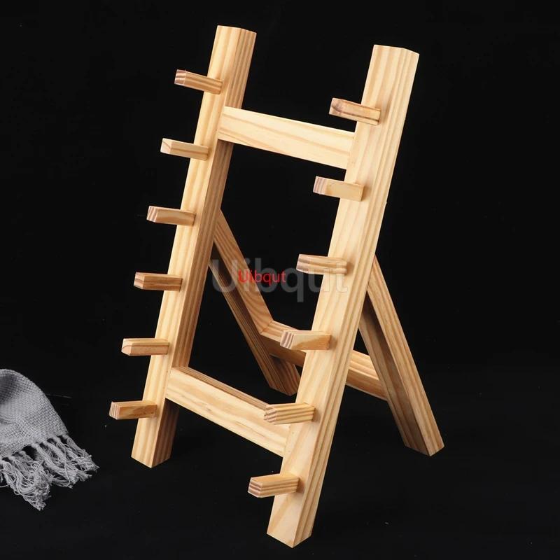 Japanese Bayonet Wooden Knife Rest Wooden Holder Swinging Knife Rack Wooden Shelf Willow Knife Sushi Chef Tool Sushi Maker