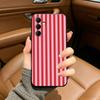 Burgundy White Stripe Black Soft Silicone Phone Case for Samsung Galaxy A73, A71, A72, A70, A53, A52, A51