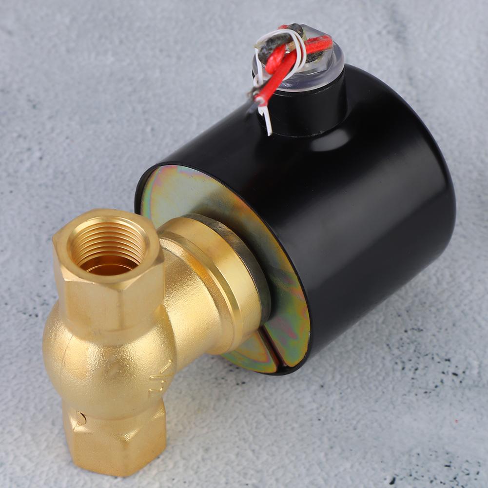 Steam Solenoid Valve Industrial Brass Female Thread G1 2in for Air Gas Oil ZQDF 15AC110V