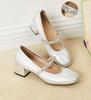TATA/He She 2026 Spring Female Fashion Style Mary Jane Shoes
