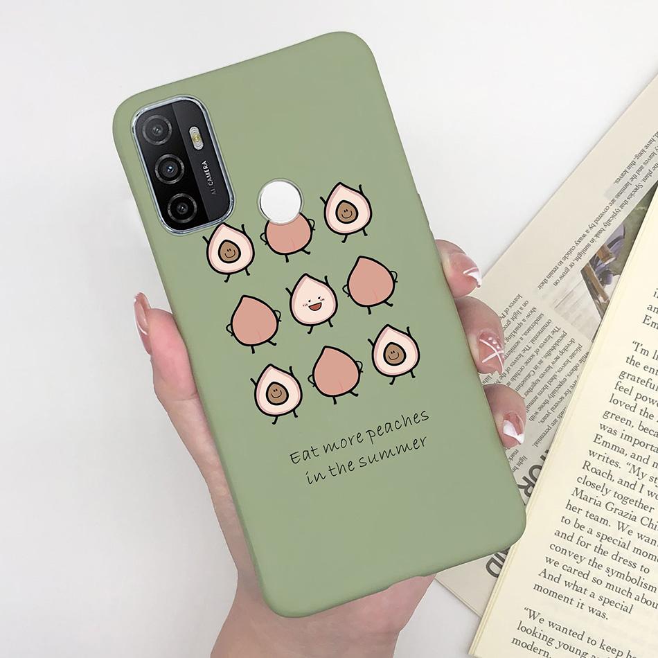 

For OPPO A53S 2020 Case Cartoon Coque Heart Painted Silicone Phone Back Cover For oppo a53s A 53s A53 s oppoa53 2020 Shell Case OPPO A53