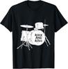Unisex Shirt Cotton Oversize Large Size Rock And Roll Bass Drums Cool Rock Fan T-Shirt