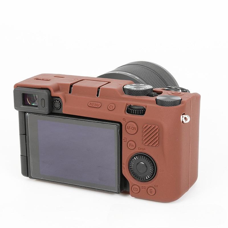 Huse din silicon pentru Sony A7CR și A7CII Genți pentru camere foto pentru A7CR Camere foto mirrorless Huse de protecție anti-cădere pentru camerele foto A7CII