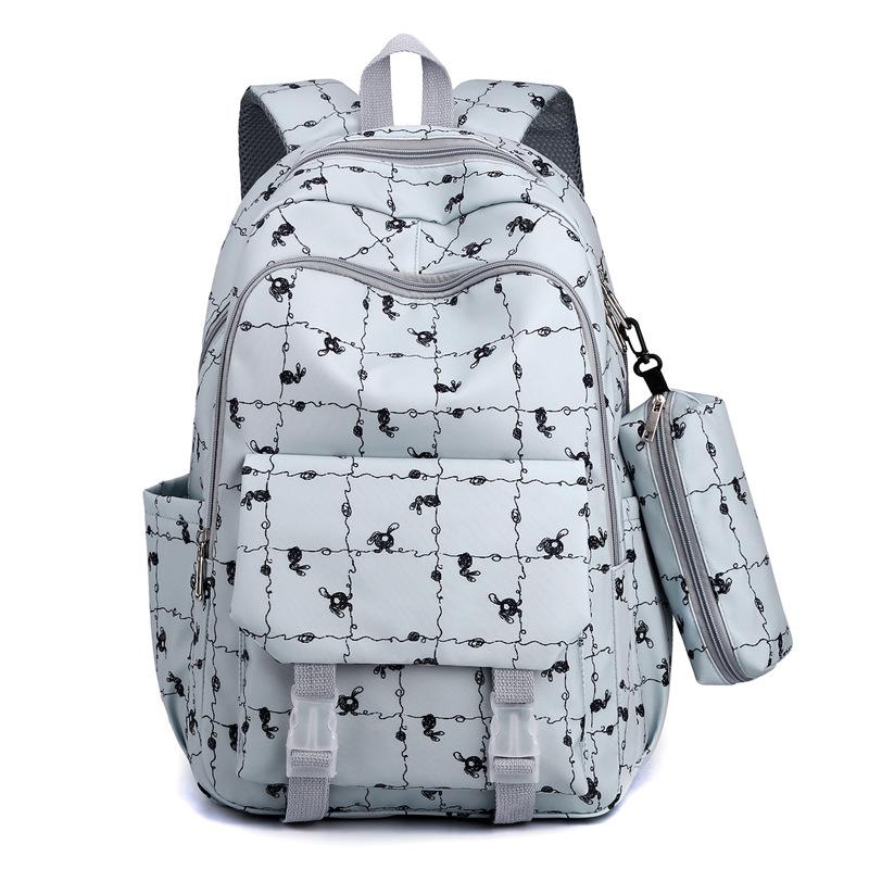 New Large-capacity Backpack, Trendy and Simple, Junior High School College Student Schoolbag, Lightweight Loli Girl Backpack