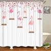 Flamingo Shower Curtain 3D Printing Plants Flowers Birds Waterproof Polyester Curtain Beach Shower Curtains Bathroom Home Decor