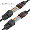 New 4-1PC IP68 Waterproof Joint Wire Quick Connection Connector 2/3 Pin Solder Less LED Lamp Wiring Outdoor Rainproof Terminal