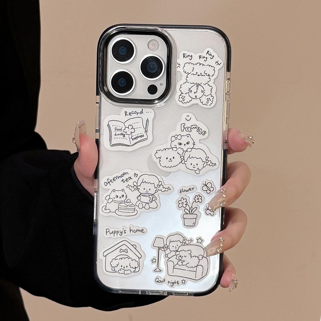 Magnetische Saugkraft Geeignet für IPhone16promax Apple 15 Handyhülle 13 Einfacher Welpe Rotierende Halterung