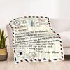 Love Letter To Son Blankets are suitable for living rooms,making them an ideal choice for outdoor travel and gifts.