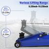 3 Ton Floor Jack (6600 Lbs), Steel Heavy Duty Hydraulic Car Jack, Fast Lift Floor Jack with Wheels, Lifting Range