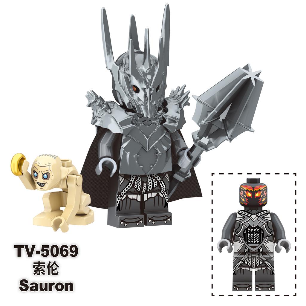 TV6409 Lord Rings Elves Orcs Army Dwarf Rohan Mini Action Toy Figures Building Blocks Assembly Toys for Kids Birthday Gift