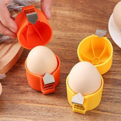 Egg Shell Separator Opener Stainless Steel Egg Cracker Cutter Tool for Kitchen Travel Portable Eggshell Breaker Set Egg Yolk White Separator Easy Egg