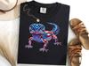 Gecko American Flag Shirt, 4th Of July Reptile Tee