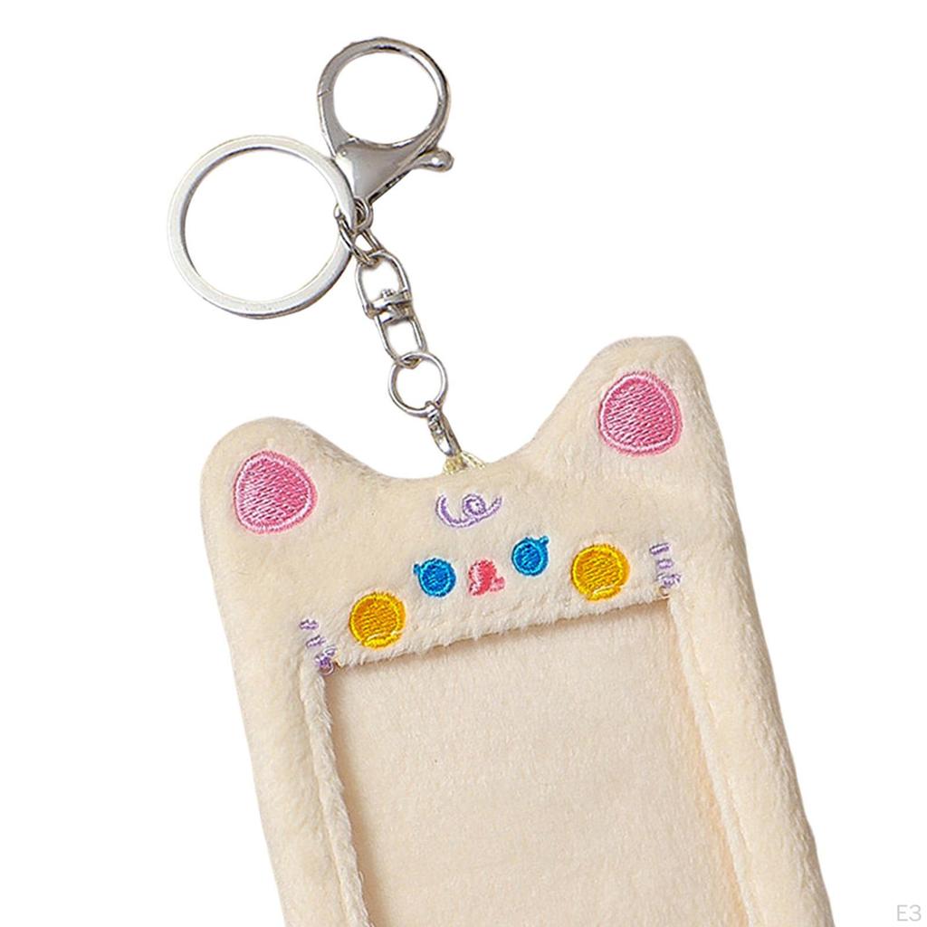 Plush Photocard Holder Protective Case Pendant Sleeve Stationery for Shoulder Picture