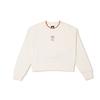 Retro Sports Hoodie Short Length Sorona Casual Crew Neck Long Sleeve Women Tops K0E22WT02