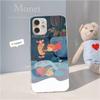 Japanese Cute P-Ponyo Movie On The Cliff For IPhone 17 16 16e 15 14 13 12 11 Pro Max Mini Plus Phone Case