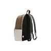 Coach Leder Patchwork Mit PVC Rucksack Groß Damen Weiß Braun Monogramm
