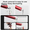 Rust-resistant Hook Removal Tool Aluminum Alloy Fish Remover T-shape Handle Fishhook Detacher Durable Puller Extractor Dehooker Separator Disconnect