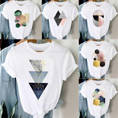 1pcs Tshirts Women 90s Clothing Casual Ladies Cute Printing Travel Fashion Trend Graphic Tshirt Top Lady Travel Tee TShirt