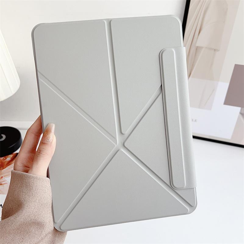 Voor iPad A16 11e 10e Generatie Hoes iPad Air 7 6 5 4 10,9 Pro 11 12,9 13 inch Mini 7/6 Funda Magnetische Afneembare Cover iPad A16 11th 2025 lichtgrijze kleur
