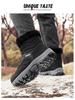 Unisex Mid-Calf Winter Snow Boots with Velvet Lining - Warm Outdoor Footwear for Men and Women