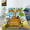 Cartoon Animal Digital Printing Bedding Two Three Piece Set Polyester