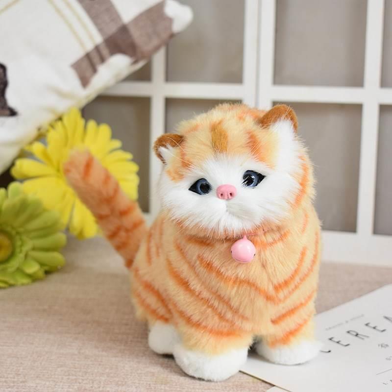 Cute Cat Pillow Cute Simulation Cat Doll Cloth Doll Plush Doll Children's Girl Soothing Gift