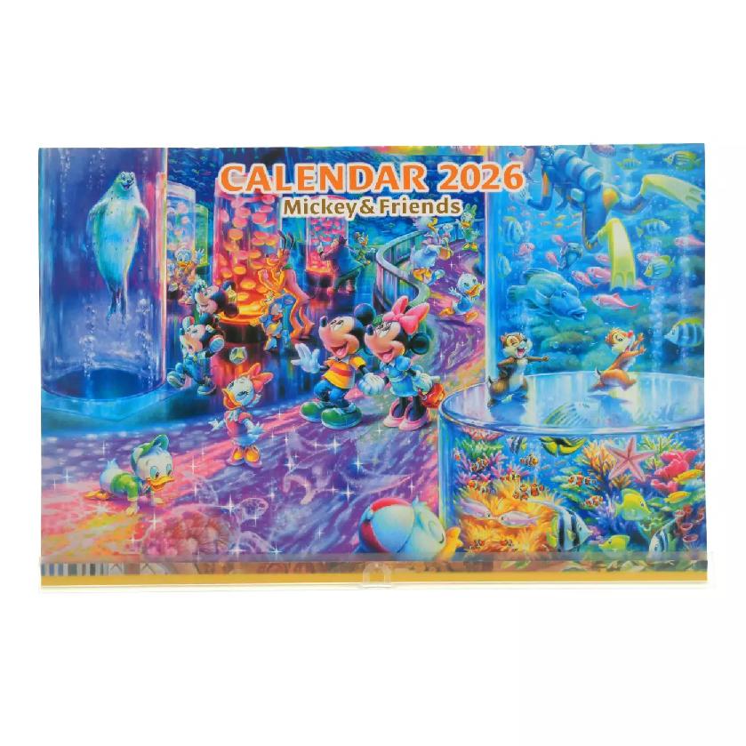 Disney Mickey Friends Wall Calendar CALENDAR ORGANIZER 2026 Japan NEW Disney Store