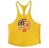 Beach and Surfing Vest Round Neck Sports Training Fitness Tank Top Men's Cotton Muscle Bodybuilding Stringer Singlet Comfortable