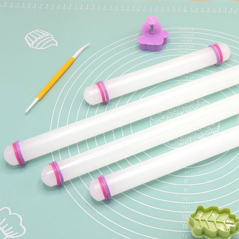 Fondant Simulation Baking Tools Plastic Rolling Pin, 9-inch & 13-inch