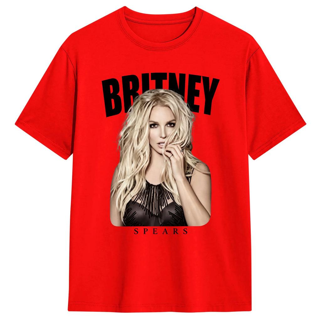 Leisure Singer BBritneys Spears TShirt Unisex Crewneck 100 Cotton Summer Fashion T Shirt Short Sleeve Tees Summer Tops