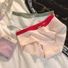 Stylish Breathable Cotton Women's Underwear Comfortable Mid Waist Triangle Panties In Various Colors For Young Girls