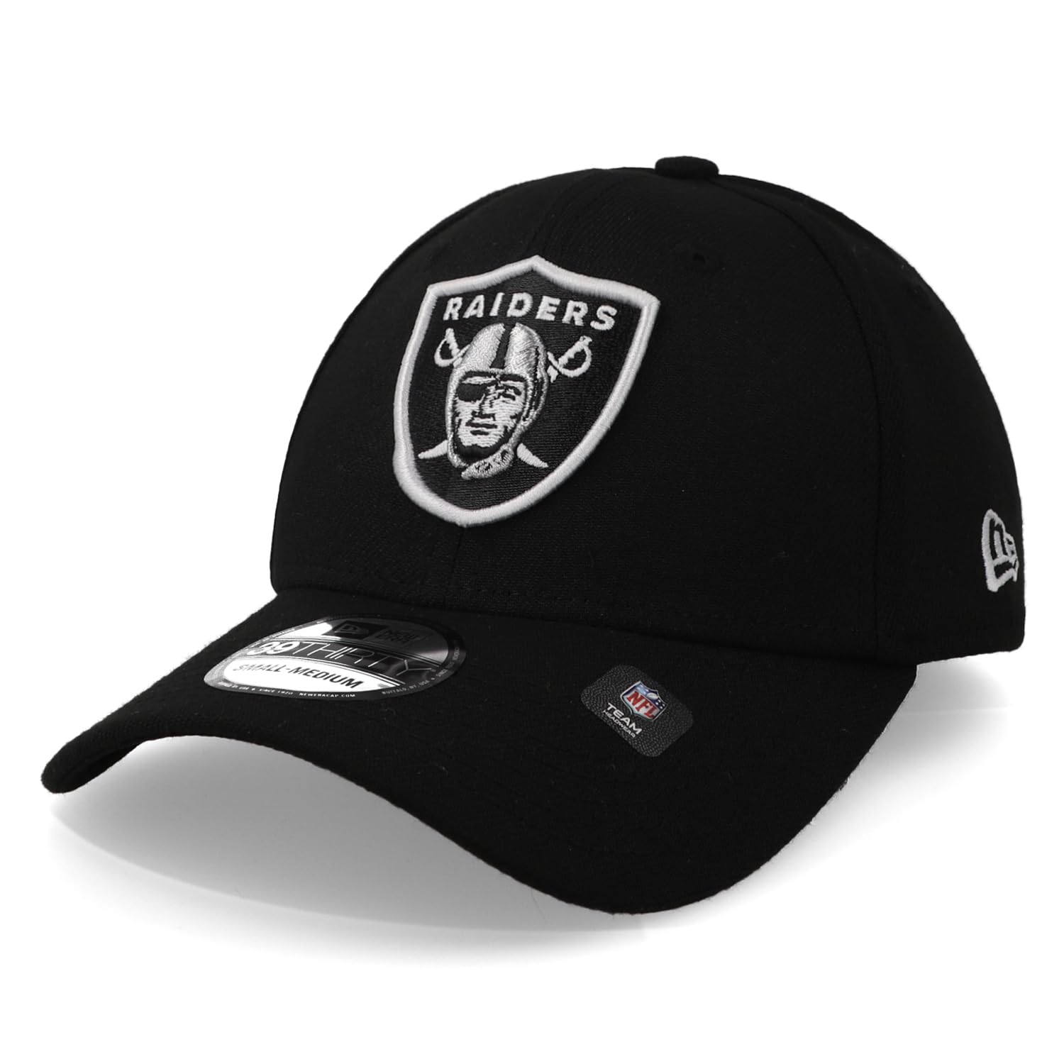 

[New Era] Oakland Raiders 39THIRTY [КЛАССИЧЕСКАЯ ЭЛАСТИЧНАЯ КЕПКА КОМАНДЫ НФЛ] OAKLAND RAIDERS Бейсболка для американского футбола Эластичная посадка (SM (приблизительно. 55,8-57,7см)) [Использовал]