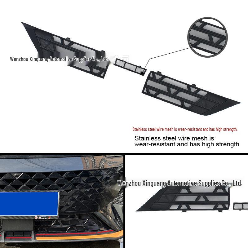 Compatible with 24 Changan UN-V models, Front Windshield Insect Net with Black Carbon Fiber Finish.