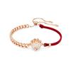 DRAGON & PHOENIX Drachenklaue Form Kristallbeschichtet Roségold Ton Baumwollseil Armband Damen Roségold/Rot 5675841