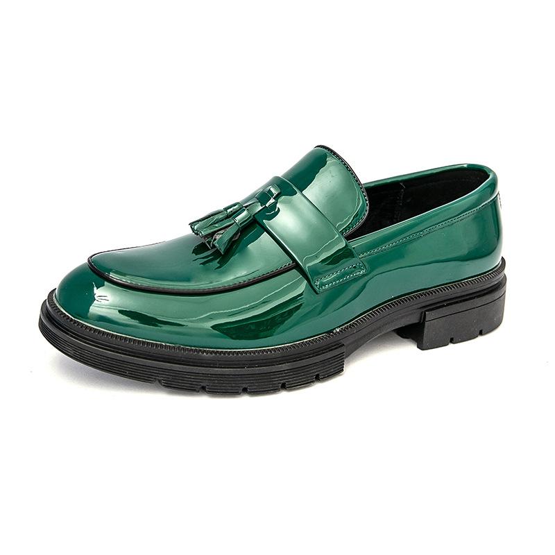 Tassel pointed leather shoes men's business dress casual shoes men's large size men's loafers versatile men's shoes
