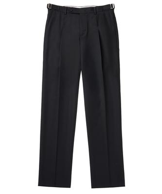 Neibieol Fine Wool Single-Pleat Tapered Pants - Black