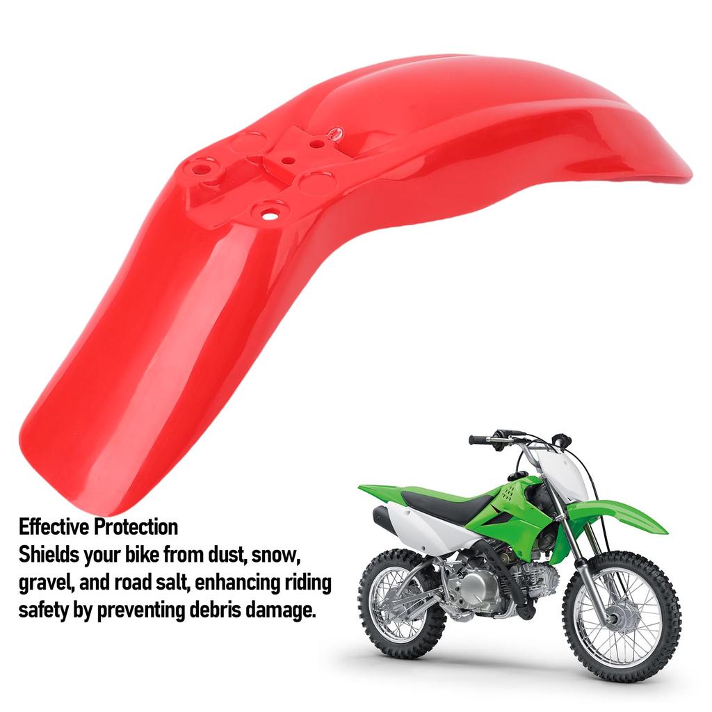 1Pc Motorcycle Front Mudguard Plastics Dirt Bike Mud Guard Replacement for Kawasaki KLX 110 KX65 RM65 Motorbike